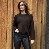 Depeche Clothing Sarah alpacha knit sweater Knitwear 015 Brown