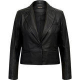 Depeche leather wear Sasi Leather Blazer Blazer 099 Black