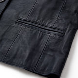 Depeche leather wear Savanna leather blazer Blazer 031 Ocean