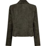 Depeche leather wear Savanna suede blazer Blazer 335 Dark Khaki