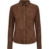 Depeche leather wear Sharon Suede Shirt Shirt 311 Wood