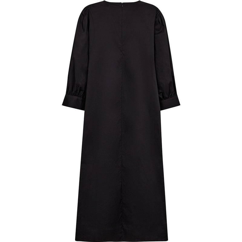 Depeche Clothing Sharon dress with puffsleeves Dresses 099 Black (Nero)