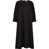 Depeche Clothing Sharon dress with puffsleeves Dresses 099 Black (Nero)