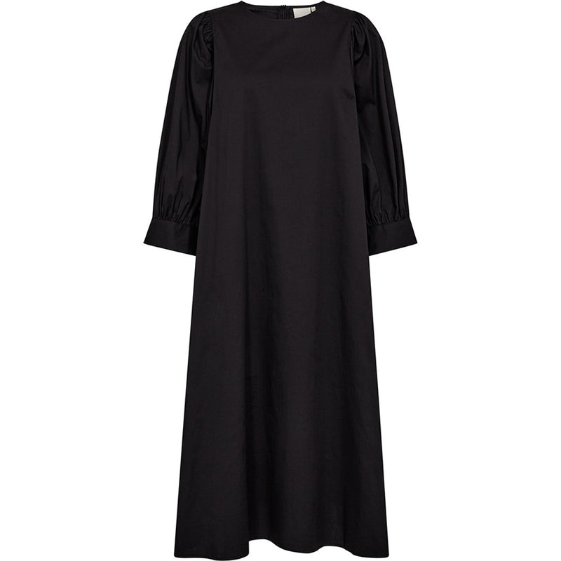 Depeche Clothing Sharon dress with puffsleeves Dresses 099 Black (Nero)