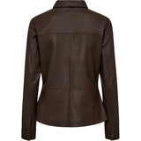 Depeche leather wear Sharon leather shirt Shirts 015 Brown