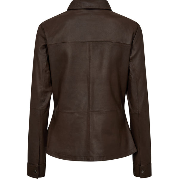 Depeche leather wear Sharon leather shirt Shirts 015 Brown