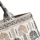 DEPECHE Shopper decorated with beautiful pattern Shopper 275 Sand printed