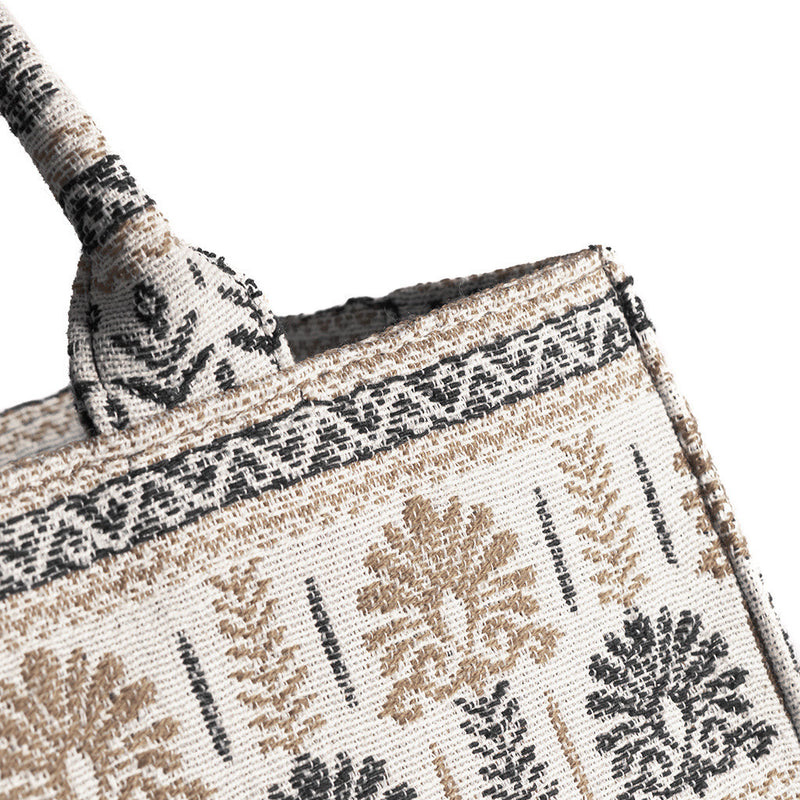 DEPECHE Shopper decorated with beautiful pattern Shopper 275 Sand printed