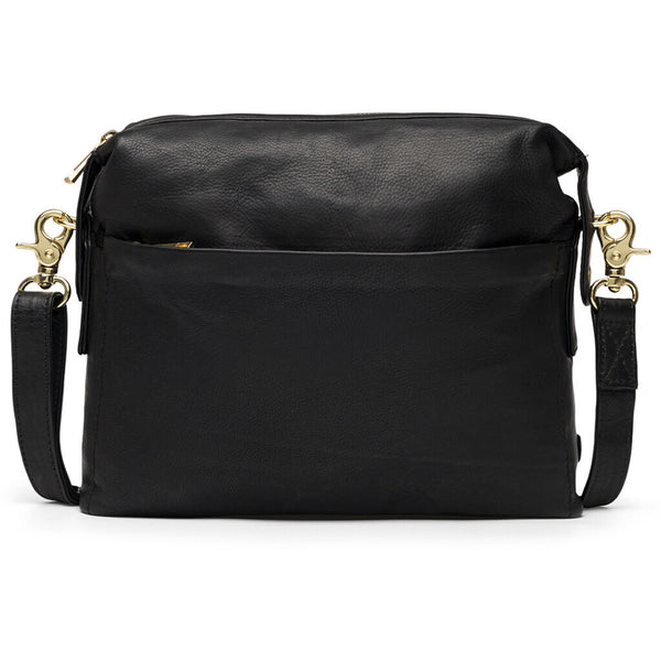 DEPECHE Shoulder bag in high leather quality Shoulderbag / Handbag 099 Black (Nero)