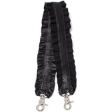 DEPECHE Shoulder strap with ruffles Accessories 099 Black (Nero)