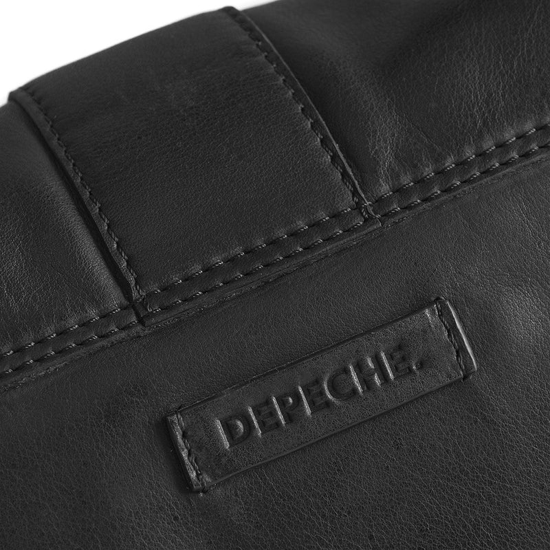 DEPECHE Shoulderbag / Handbag with golden buckle Shoulderbag / Handbag 099 Black (Nero)