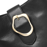 DEPECHE Shoulderbag/handbag with golden buckle Shoulderbag / Handbag 099 Black (Nero)