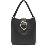 DEPECHE Shoulderbag/handbag with golden buckle Shoulderbag / Handbag 099 Black (Nero)