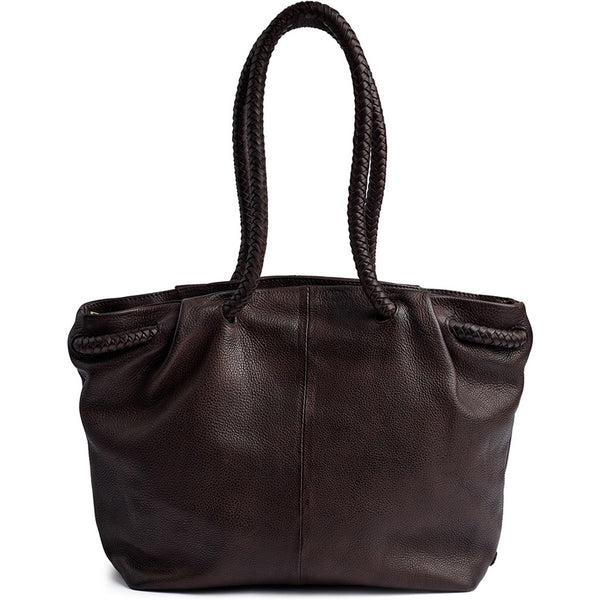 DEPECHE Shoulderbag with beautiful braided strap Shoulderbag / Handbag 161 Dark brown