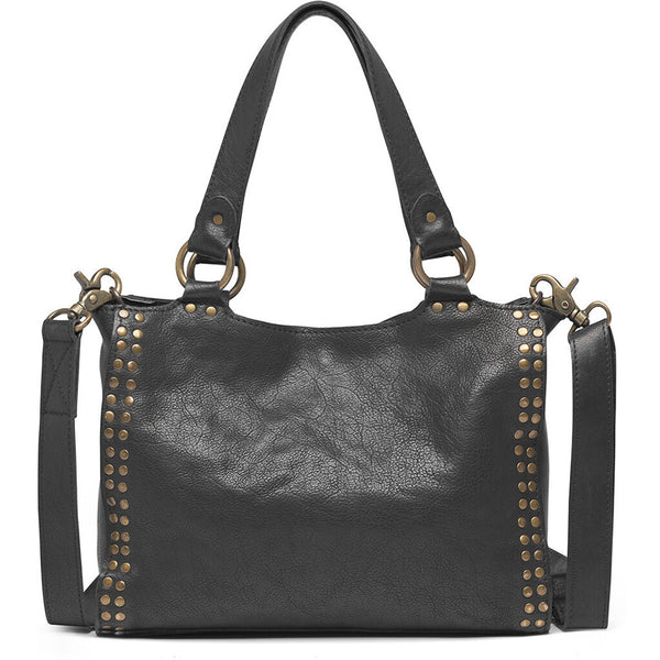 DEPECHE Shoulderbag with beautiful gold-colored studs Shoulderbag / Handbag 099 Black (Nero)