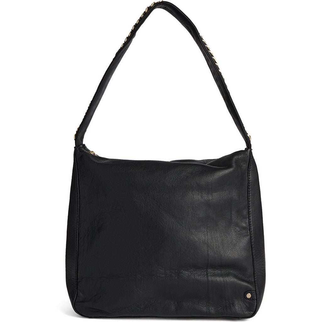 Shoulderbag with gold chain on the strap / 16672 - Black (Nero) – DEPECHE