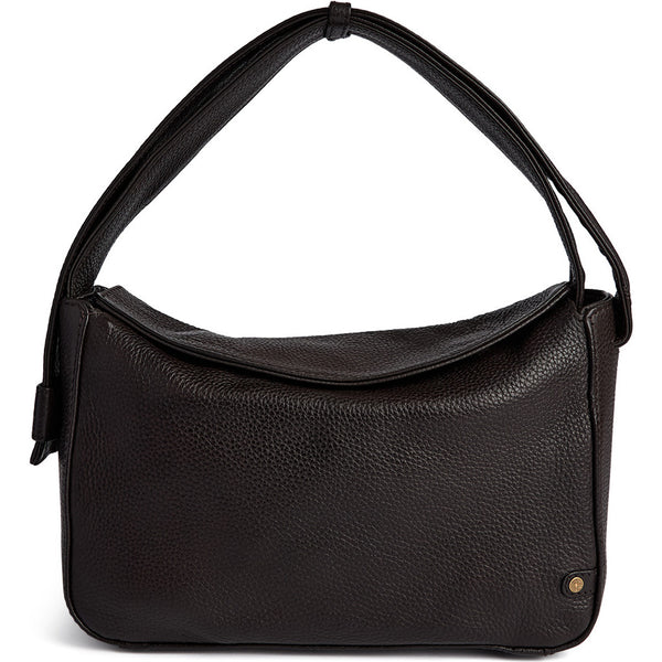 DEPECHE Shoulderbag with leopard lining Shoulderbag / Handbag 161 Dark brown