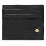 DEPECHE Simpel and functional credit card holder in leather Purse / Credit card holder 099 Black (Nero)