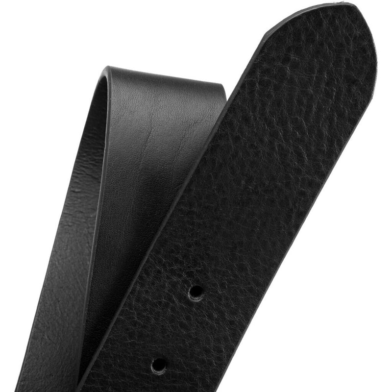 DEPECHE Simple looking leather belt in high quality Belts 099 Black (Nero)