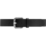 DEPECHE Simple looking leather belt in high quality Belts 099 Black (Nero)