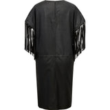 Depeche leather wear Skylar Fringes dress Dress 099 Black