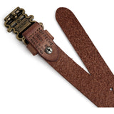 DEPECHE Slim classic leather belt Belts 012 Nature 