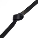 DEPECHE Slim classic leather belt Belts 154 Black/Brass