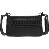 DEPECHE Small bag/ Clutch in leather decorated with a metalchain Small bag / Clutch 226 Black / Black