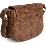 DEPECHE Small bag in stylish design Small bag / Clutch 289 Camel Snake