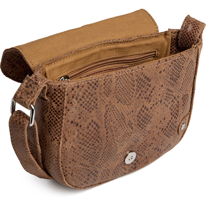 DEPECHE Small bag in stylish design Small bag / Clutch 289 Camel Snake