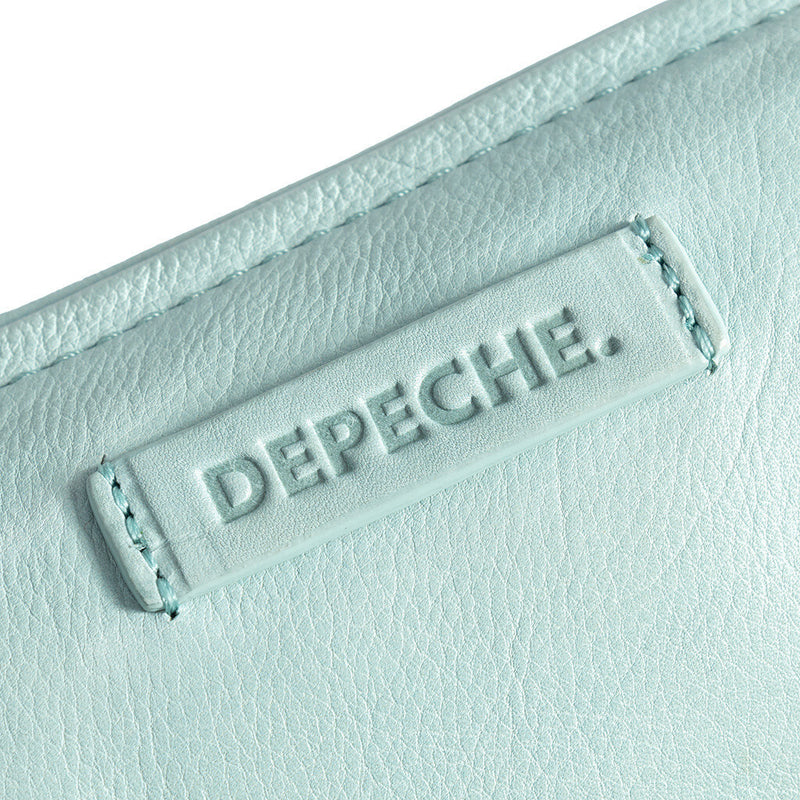 DEPECHE Small crossover bag in a buttery soft leather quality Cross over 053 Aqua (Maldive)
