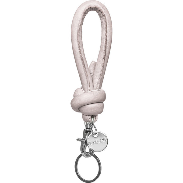 DEPECHE Small keyhanger in soft leather and metal Accessories 160 Concrete