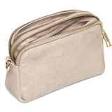 DEPECHE Small leather clutch in classic design Small bag / Clutch 228 Soft Sand