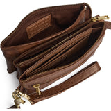 DEPECHE Small leatherbag with golden details Small bag / Clutch 221 Chesterfield