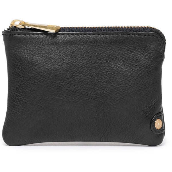 DEPECHE Small purse in soft leather Purse 099 Black (Nero)
