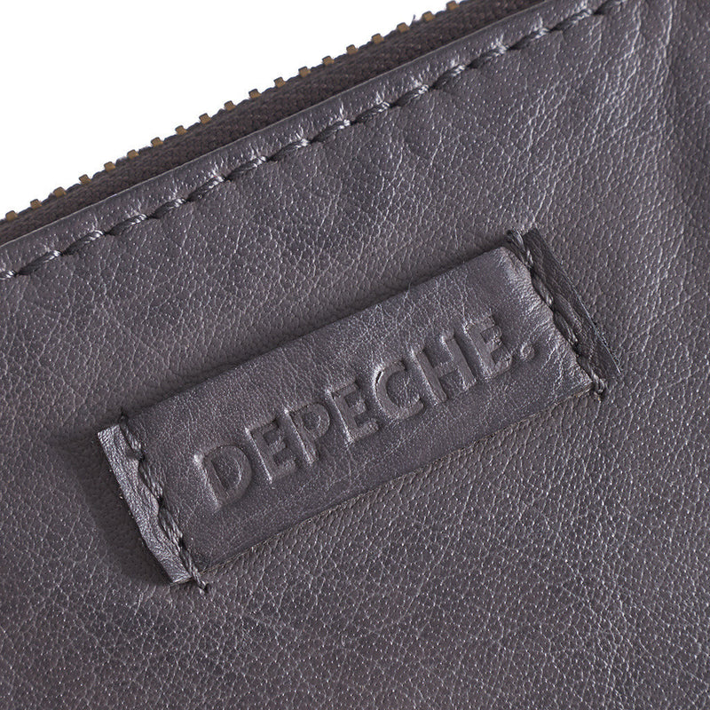 DEPECHE Small purse in soft leather Purse / Credit card holder 024 Antracit