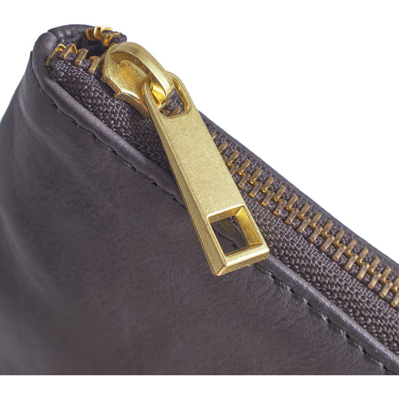 DEPECHE Small purse in soft leather Purse / Credit card holder 024 Antracit