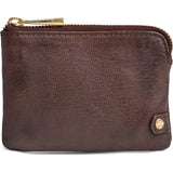 DEPECHE Small purse in soft leather Purse / Credit card holder 106 Coffee