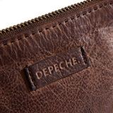 DEPECHE Small purse in soft leather Purse / Credit card holder 133 Brandy