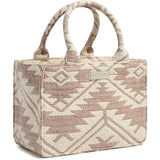 DEPECHE Small shopper with beautiful pattern Shopper 045 Dusty Rose