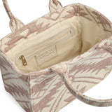 DEPECHE Small shopper with beautiful pattern Shopper 045 Dusty Rose