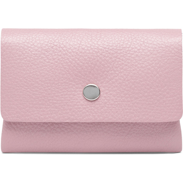 Small wallet credit card holder in soft leather 16040 Dusty Rose