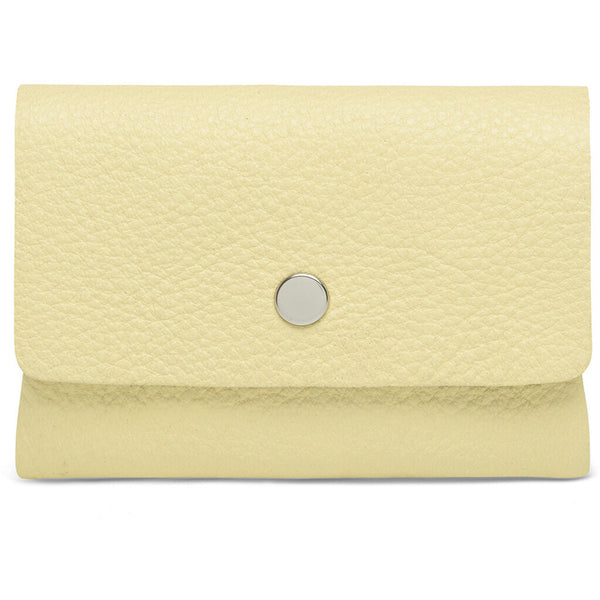 DEPECHE Small wallet/credit card holder in soft leather Purse / Credit card holder 060 Yellow