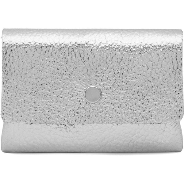 DEPECHE Small wallet/credit card holder in soft leather Purse / Credit card holder 098 Silver