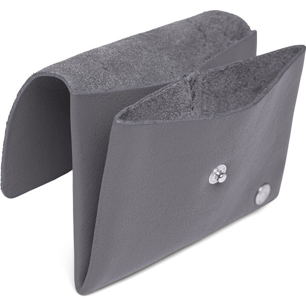 DEPECHE Small wallet/credit card holder in soft leather Purse / Credit card holder 158 Thunder grey