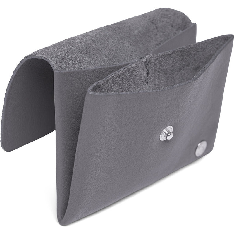 DEPECHE Small wallet/credit card holder in soft leather Purse / Credit card holder 158 Thunder grey