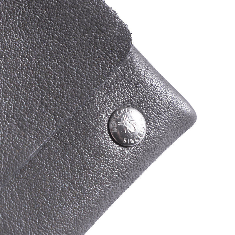 DEPECHE Small wallet/credit card holder in soft leather Purse / Credit card holder 158 Thunder grey
