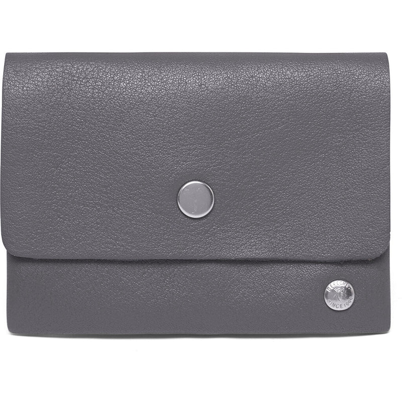 DEPECHE Small wallet/credit card holder in soft leather Purse / Credit card holder 158 Thunder grey