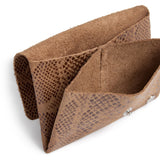 DEPECHE Small wallet/credit card holder in soft leather Purse / Credit card holder 289 Camel Snake