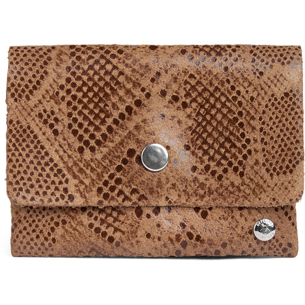 DEPECHE Small wallet/credit card holder in soft leather Purse / Credit card holder 289 Camel Snake